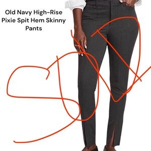😄 Old Navy High-Rise Pixie Spit Hem Skinny Pants 😄